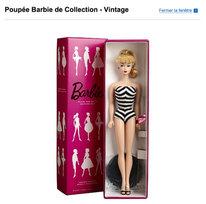 Modèle de Barbie vintage Modèle de Barbie vintage