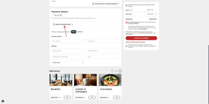 code promo Radisson Hotels
