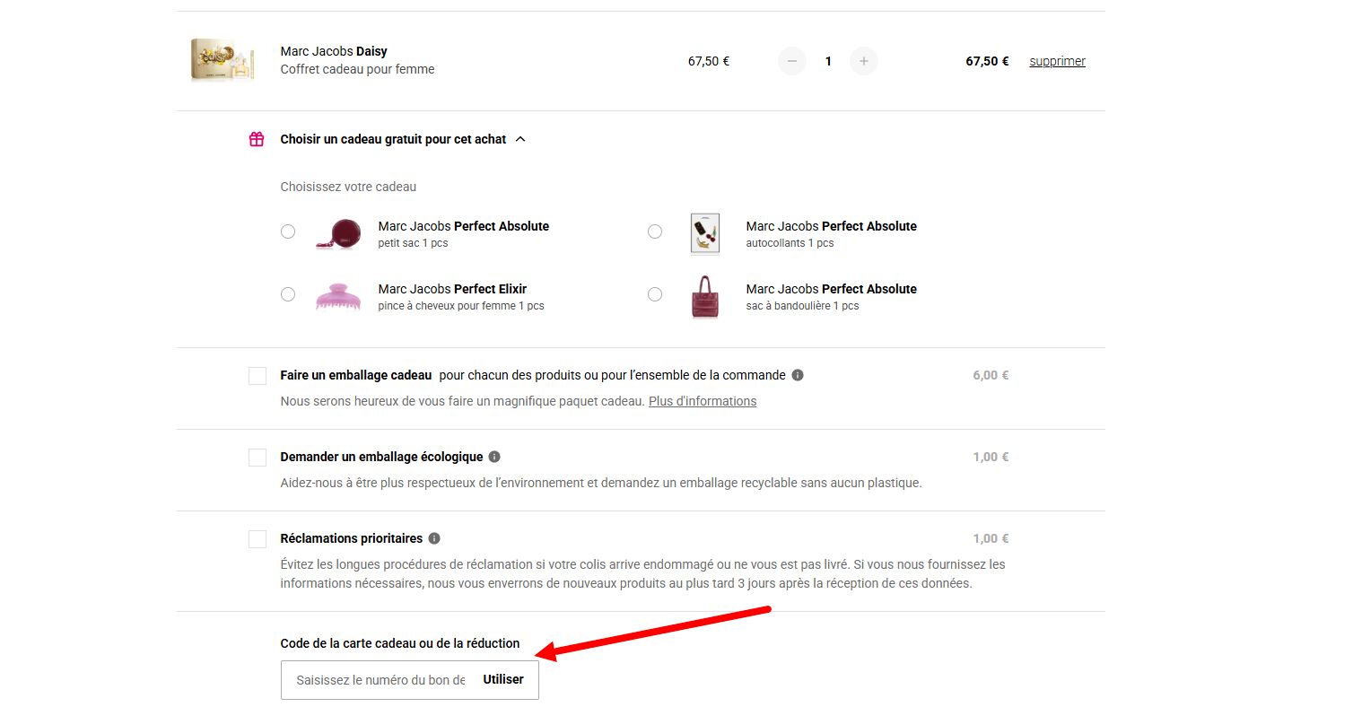 “Comment activer un code promo Notino”