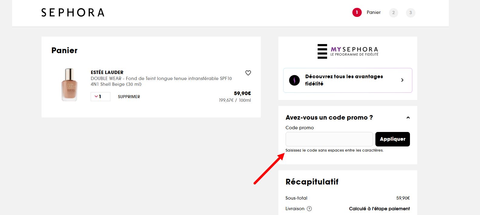 “Comment activer un code promo Sephora”