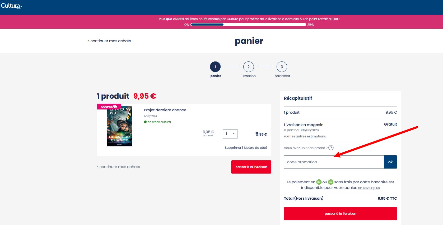 “Comment activer un code promo Cultura”