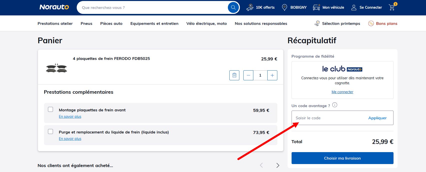 “Comment activer un code promo Norauto”