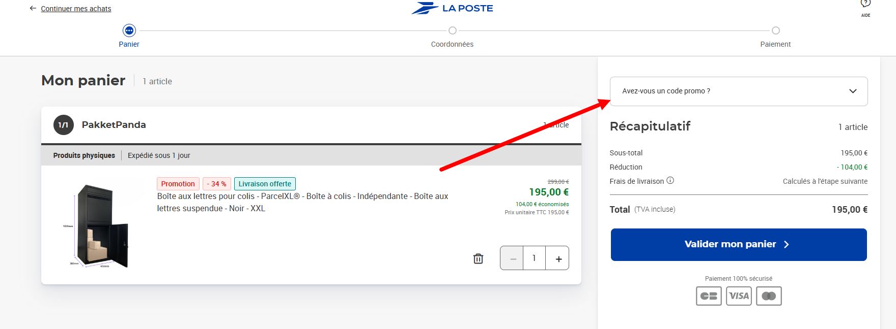 “Comment activer un code promo La Poste”
