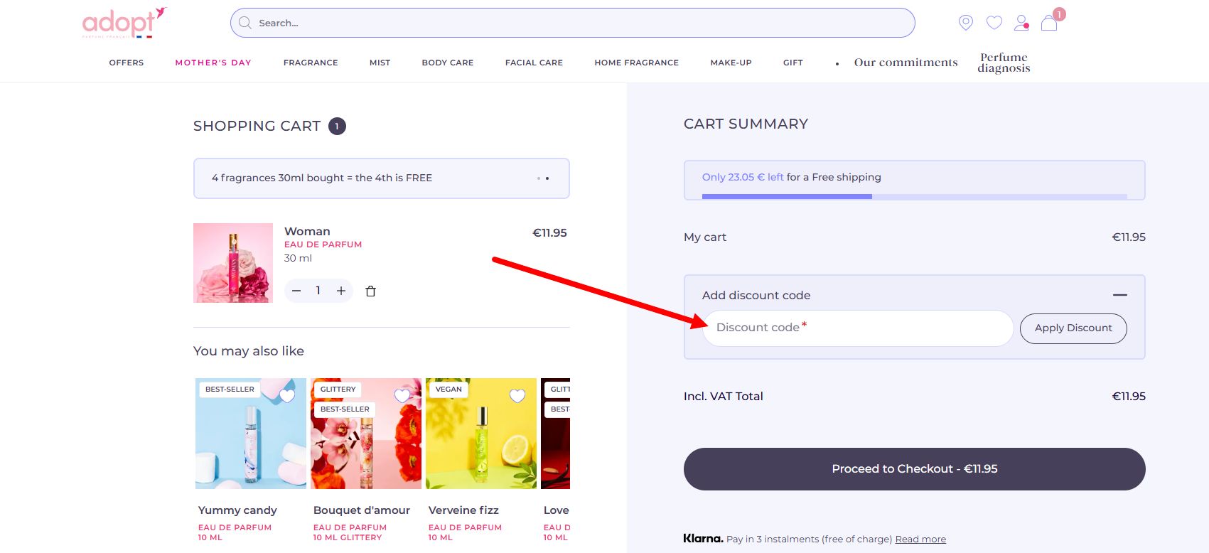 comment activer un code promo Adopt