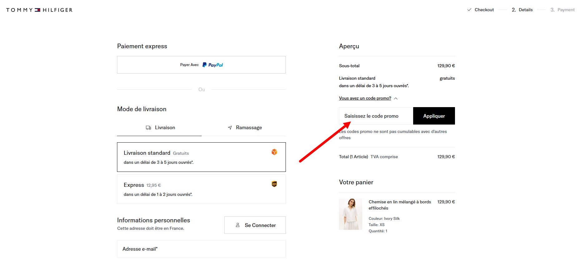 “Comment activer un code promo Tommy Hilfiger”