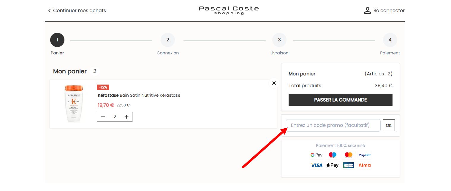 “Comment activer un code promo Pascal Coste”