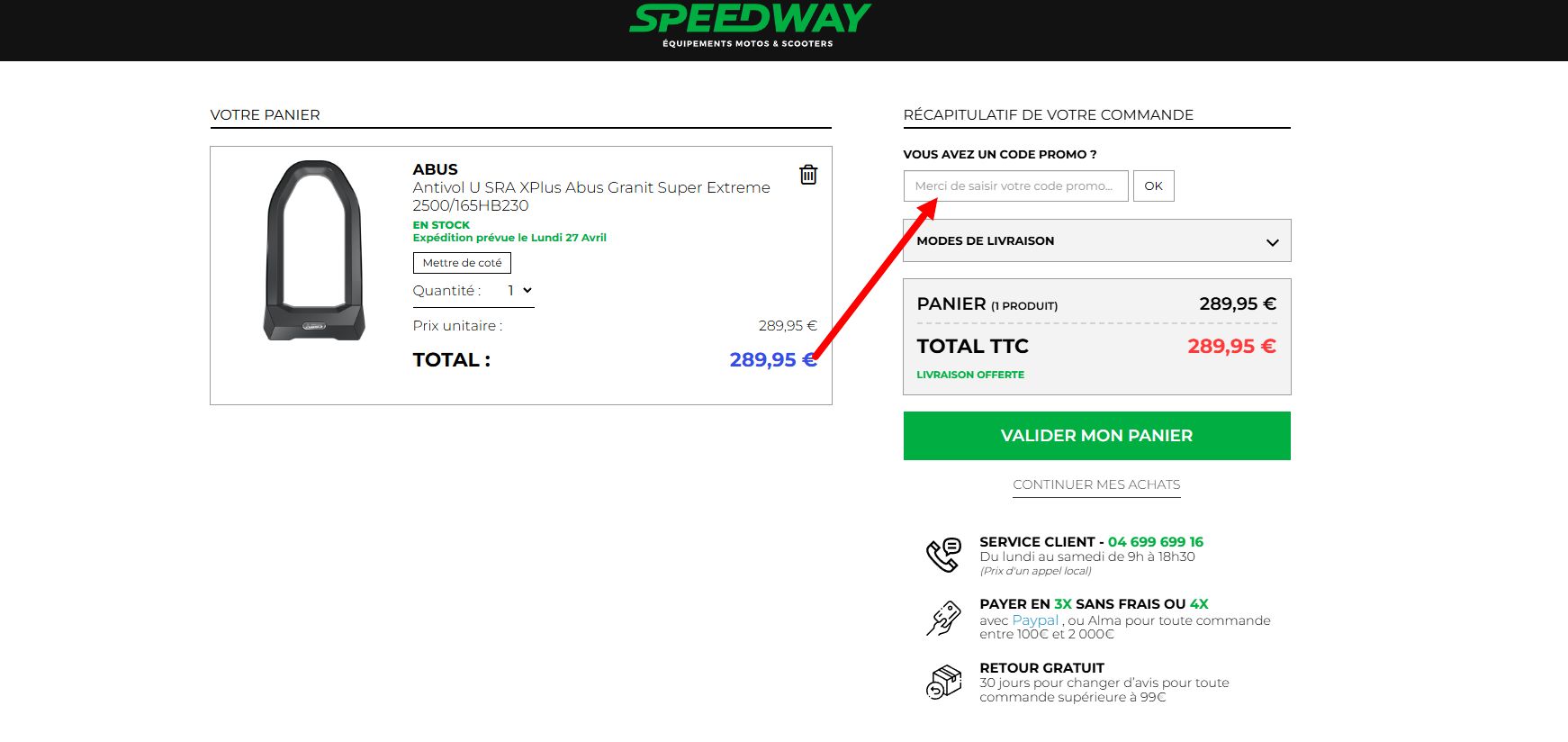 “Comment activer un code promo Speedway”