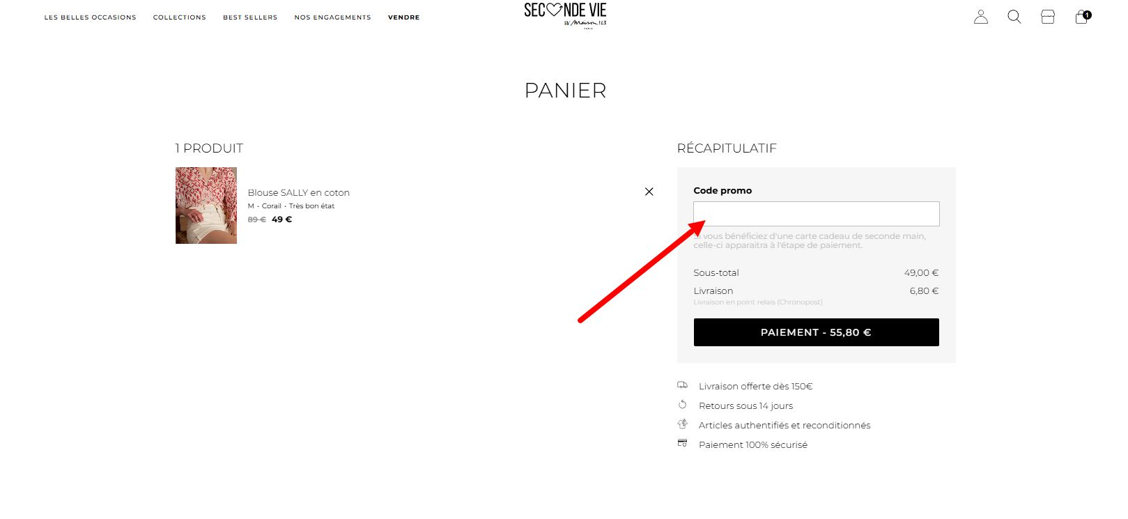 “Comment activer un code promo MAISON 123”