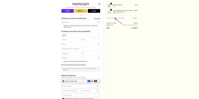 code promo Momcozy