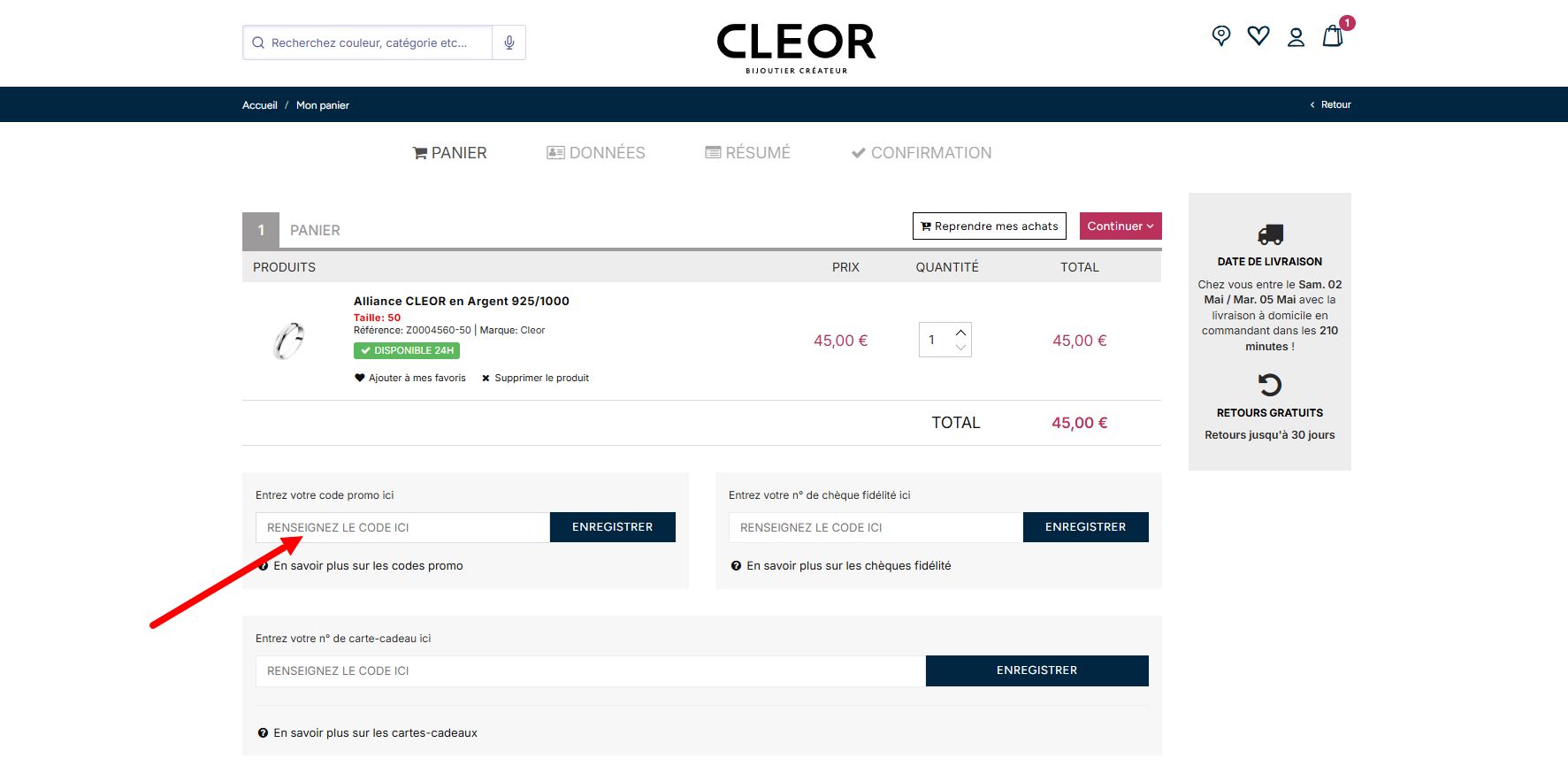 “Comment activer un code promo Cleor”
