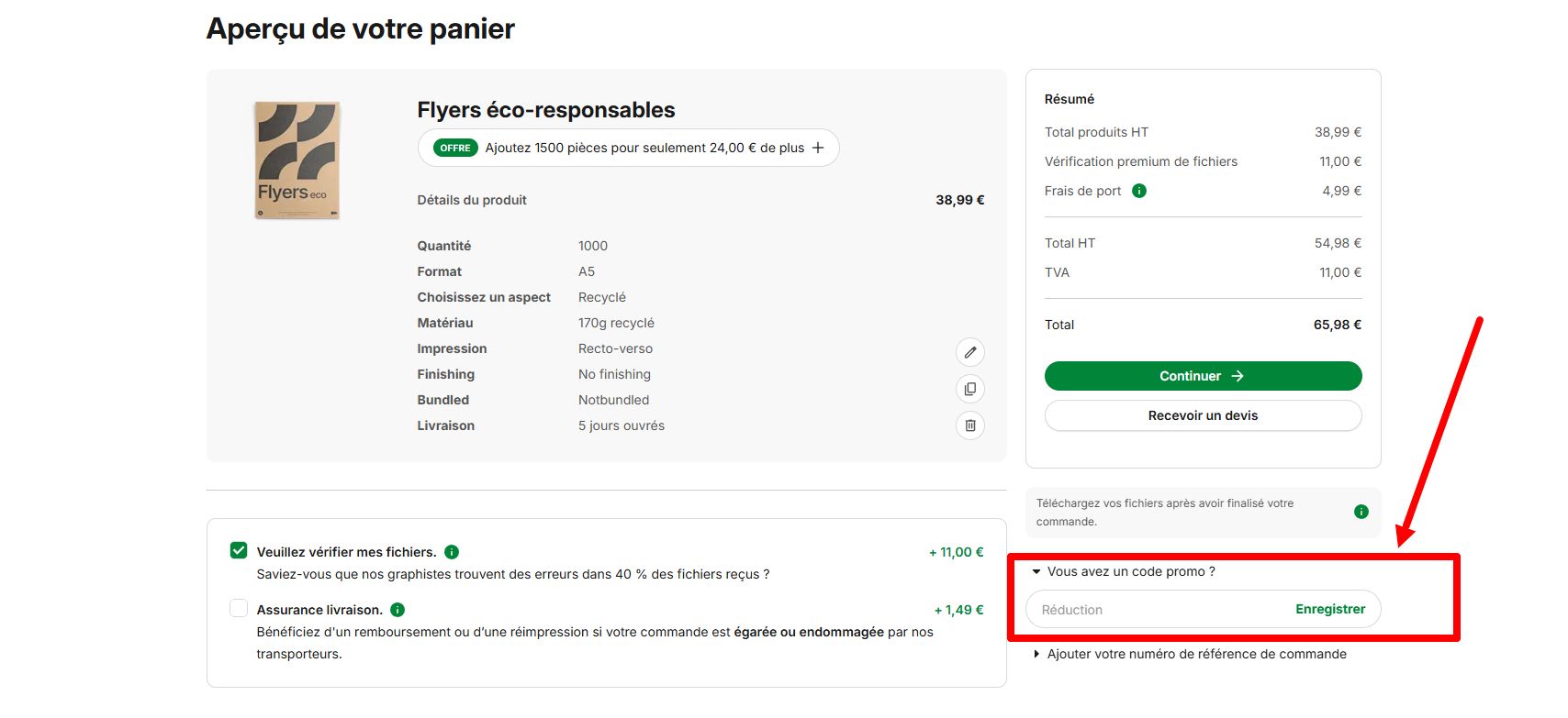 “Comment activer un code promo HelloPrint”