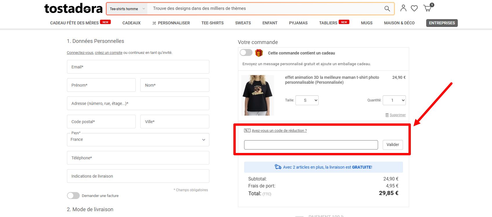 “Comment activer un code promo Tostadora”