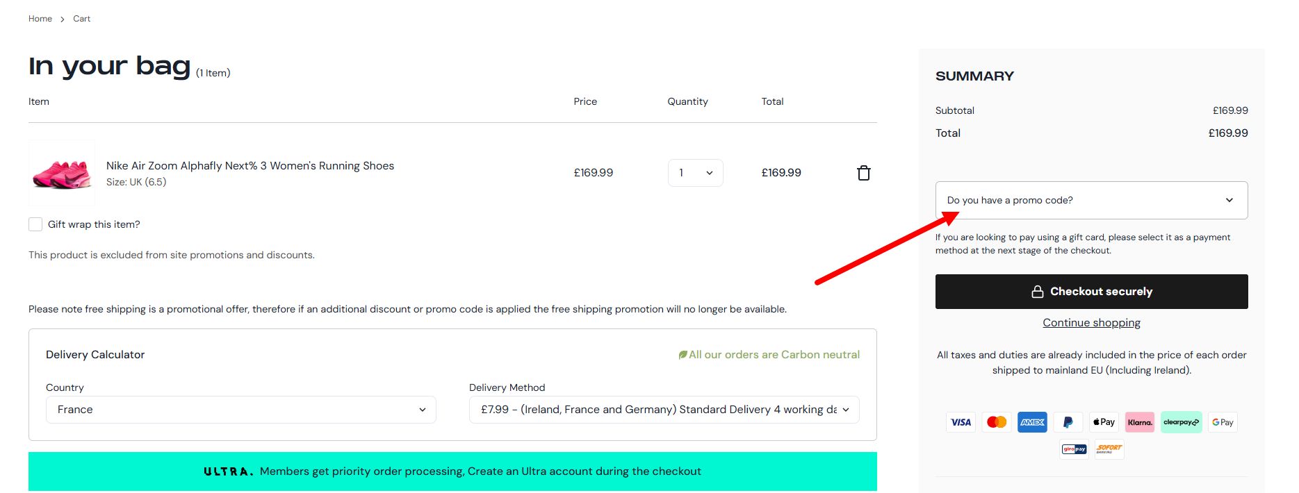 “Comment activer un code promo SportShoes”