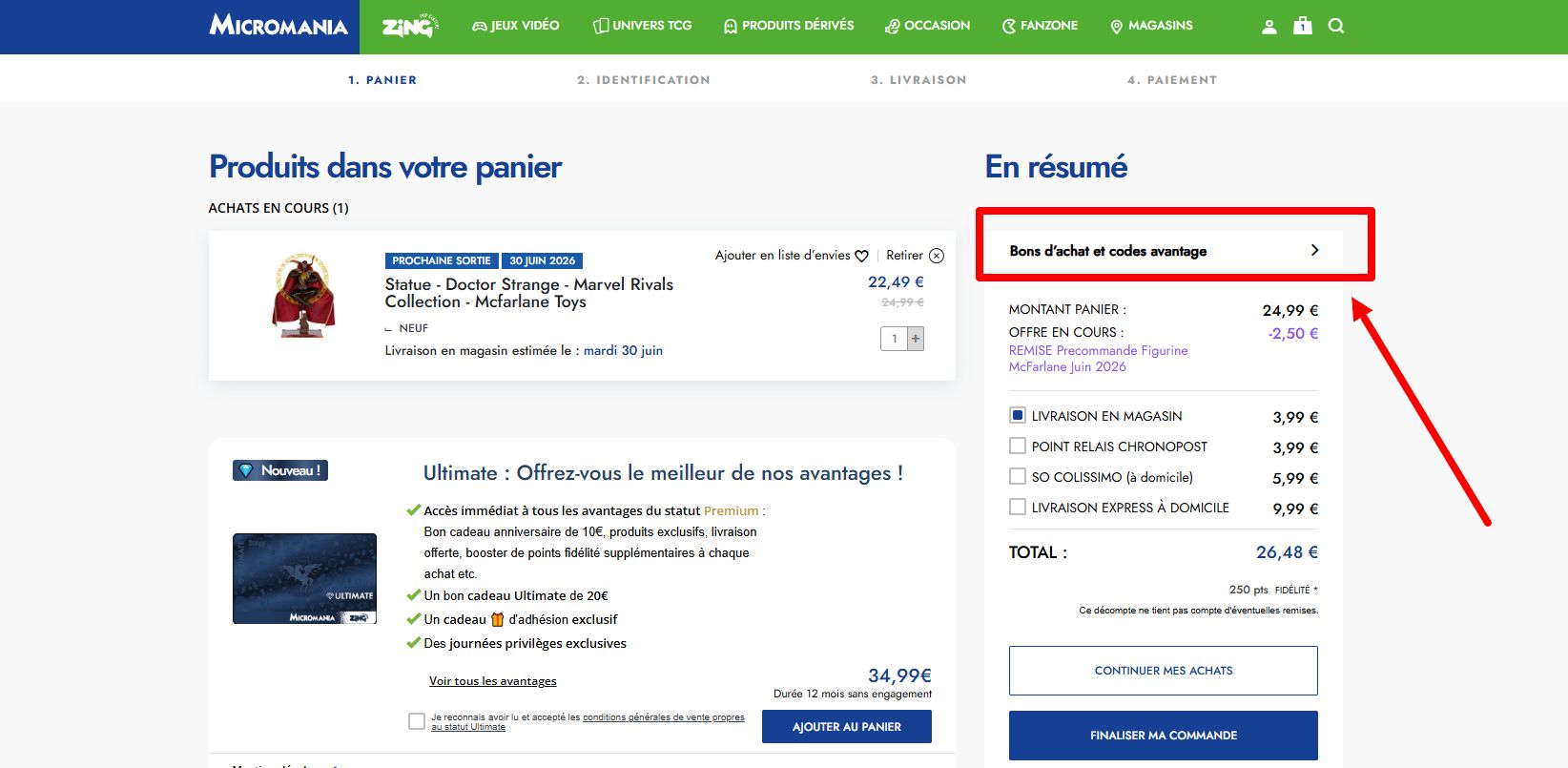 “Comment activer un code promo Micromania”