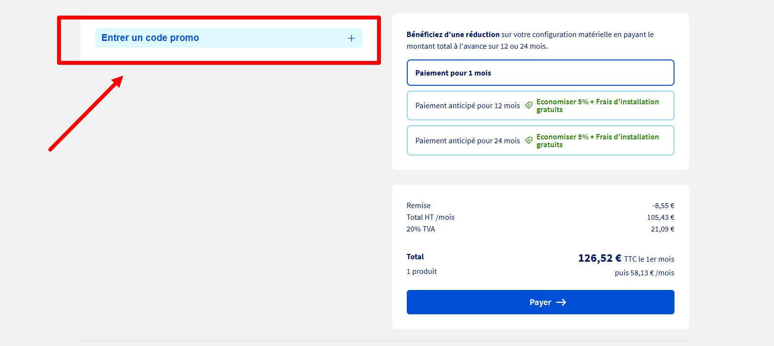 “Comment activer un code promo OVHcloud”