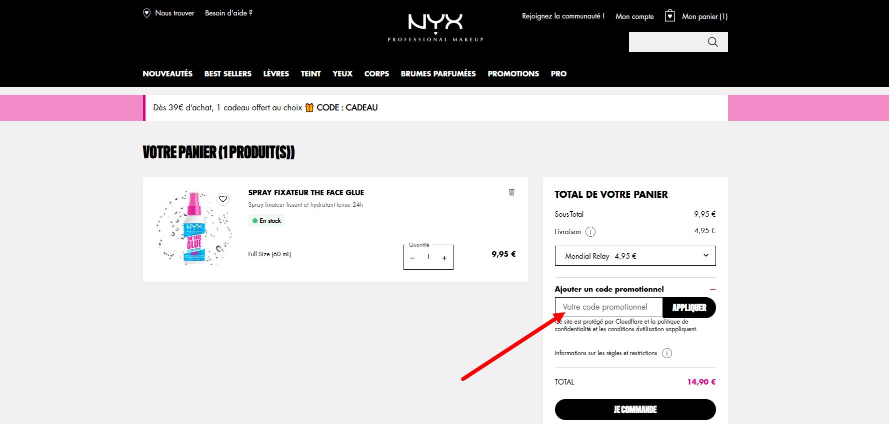 “Comment activer un code promo NYX Professional Makeup”
