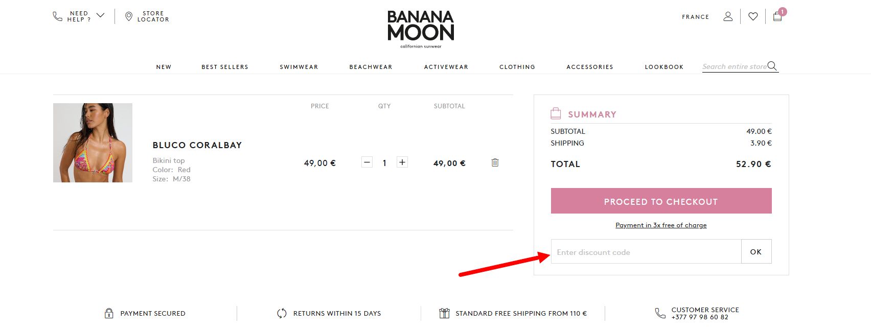 “Comment activer un code promo Banana Moon”