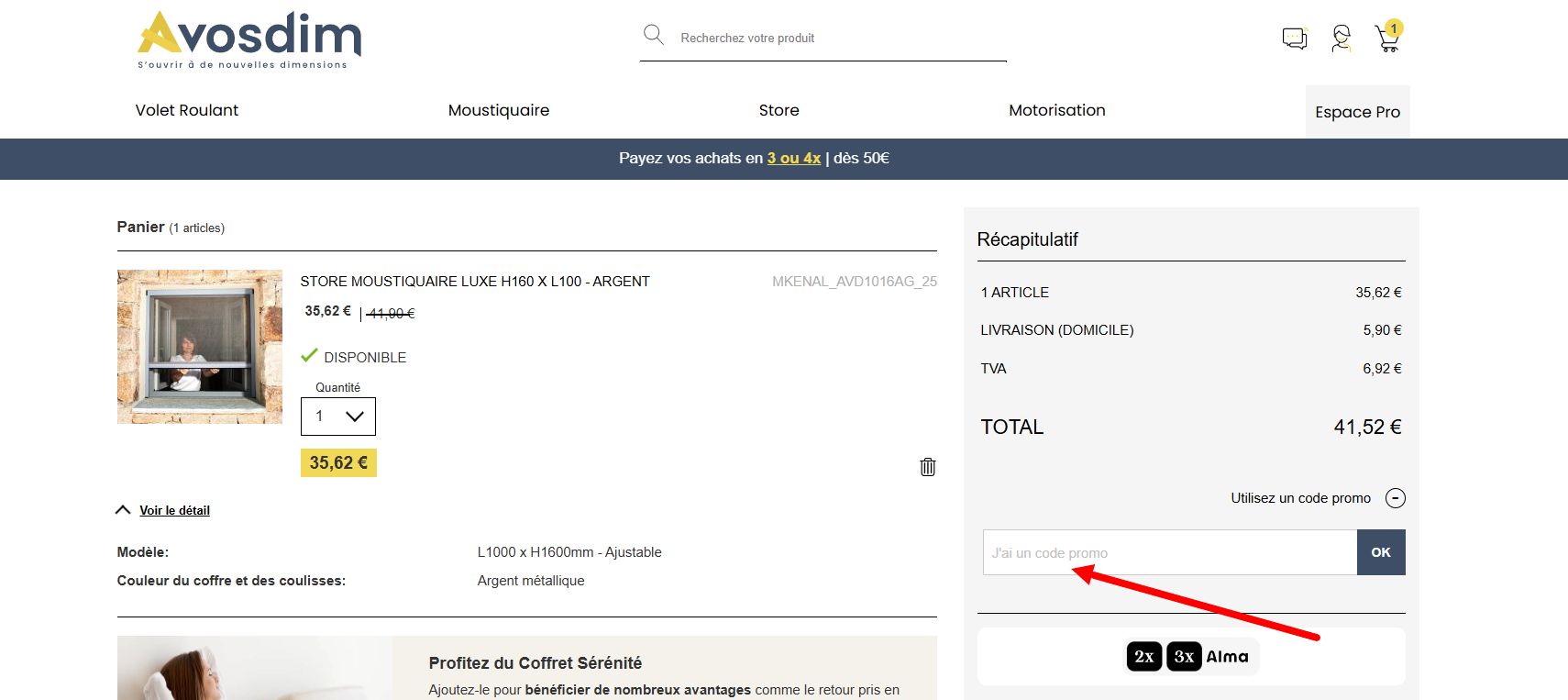 “Comment activer un code promo Avosdim”