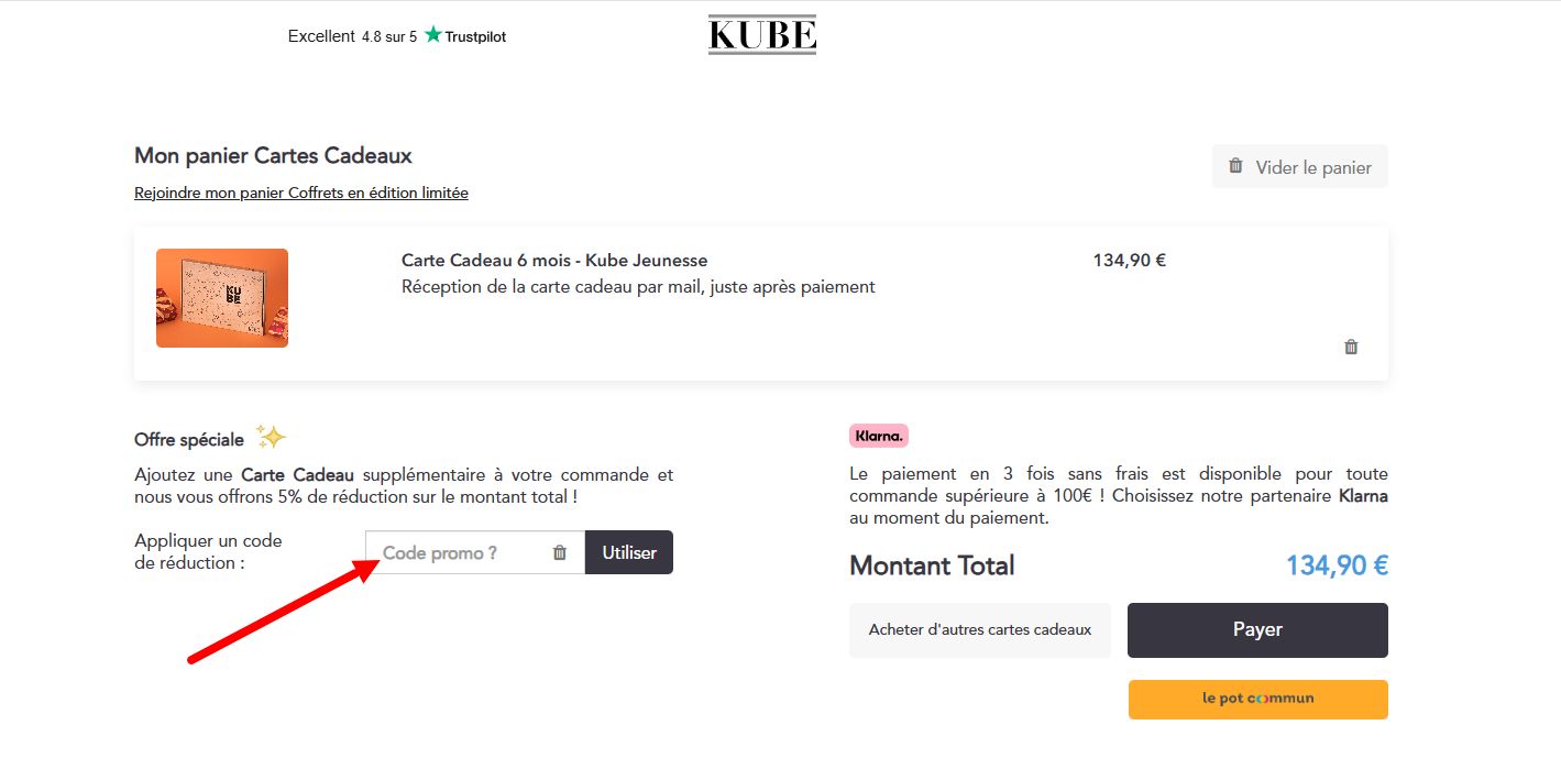 “Comment activer un code promo Lakube”