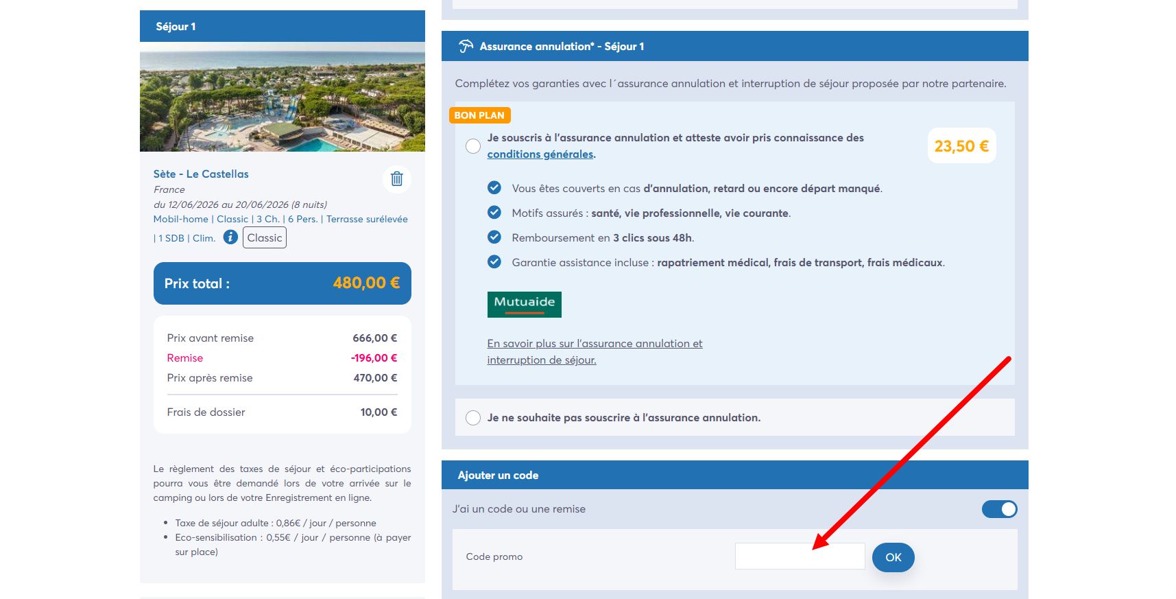 “Comment activer un code promo Homair”