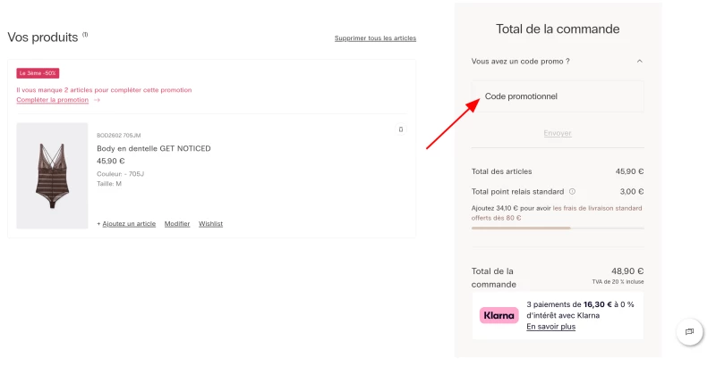 code promo INTIMISSIMI