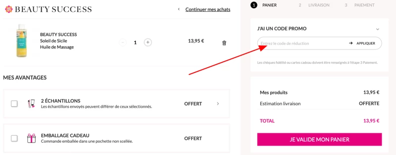code promo Beauty Success
