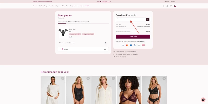 code promo Hunkemoller