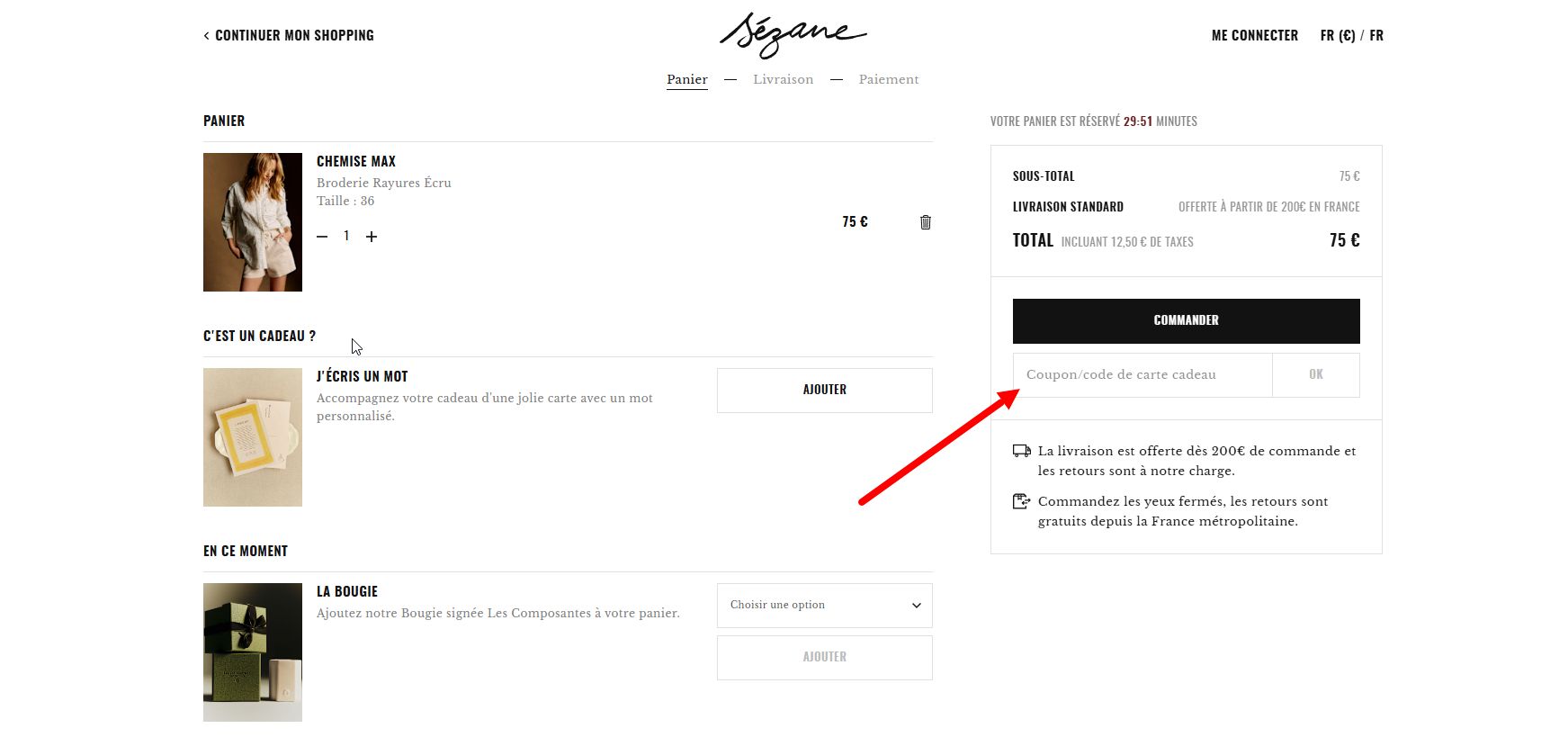 code promo Sézane