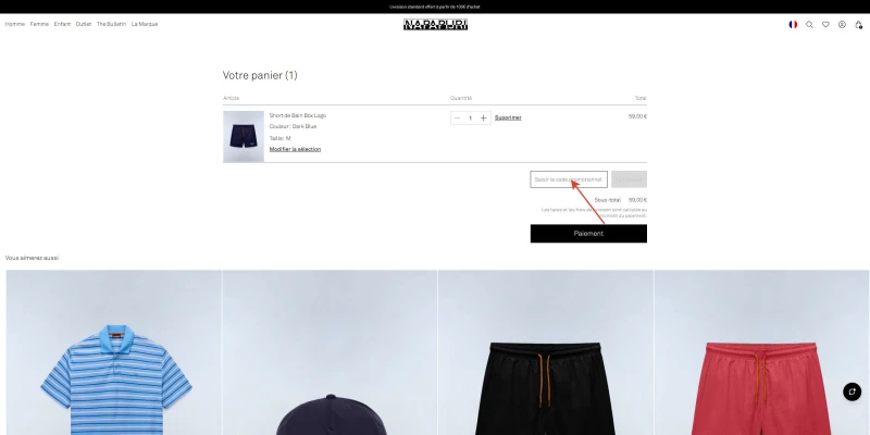 code promo Napapijri