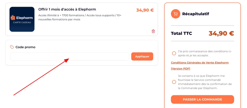 code promo Elephorm