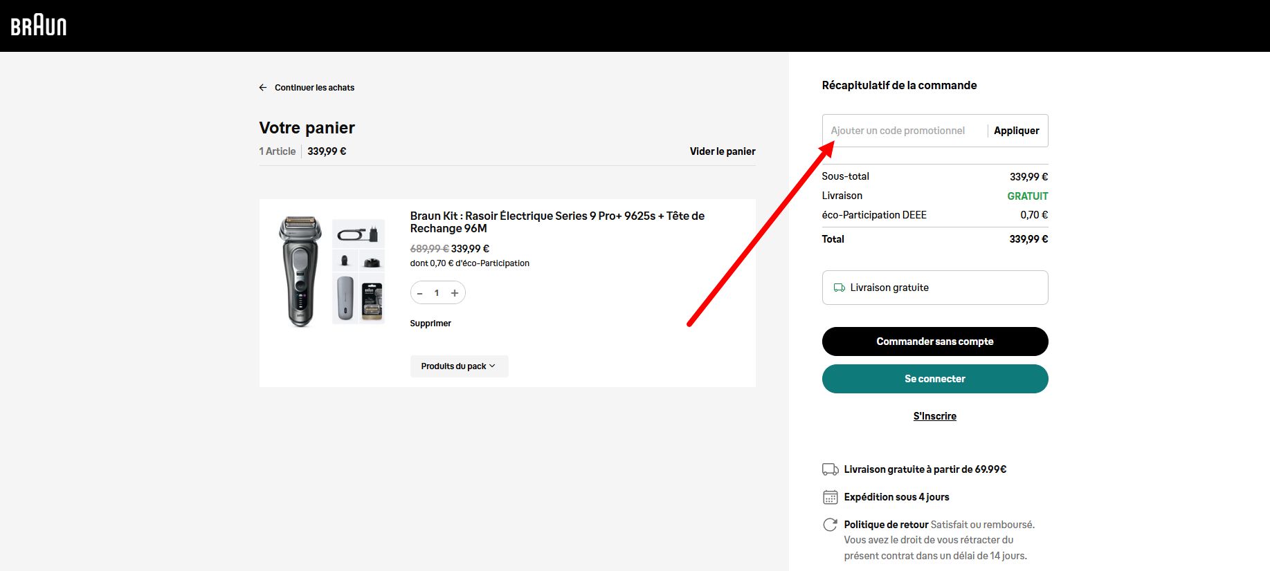 code promo Braun