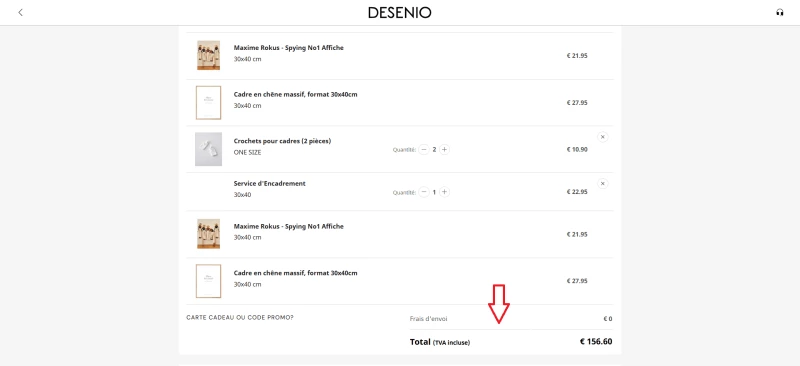 code promo DESENIO