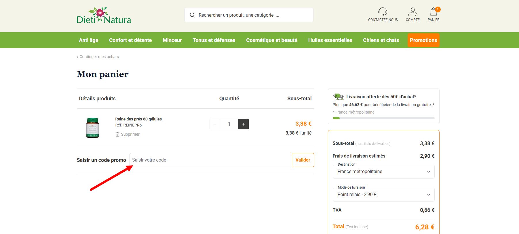 code promo Dieti Natura