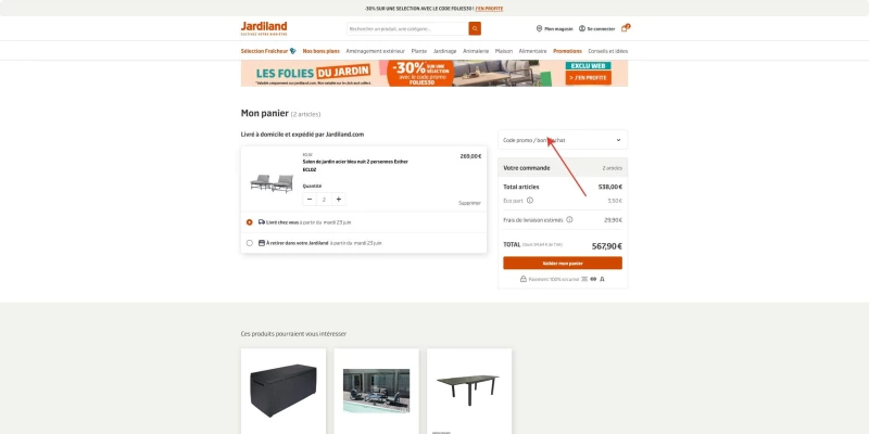 code promo Jardiland