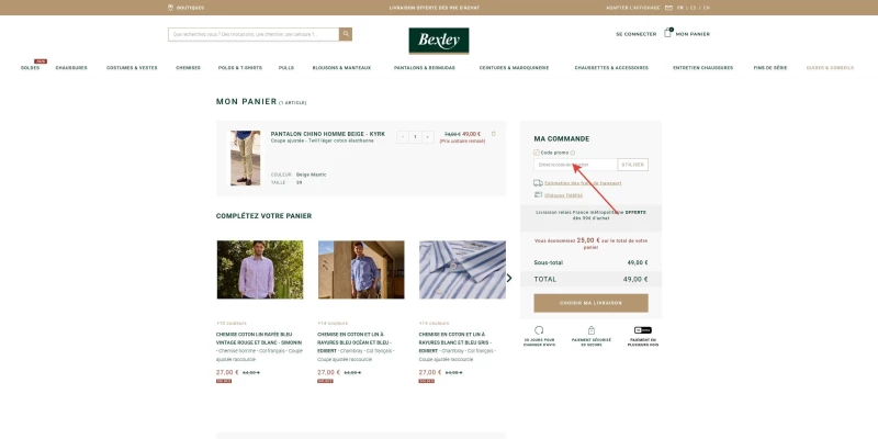 code promo Bexley