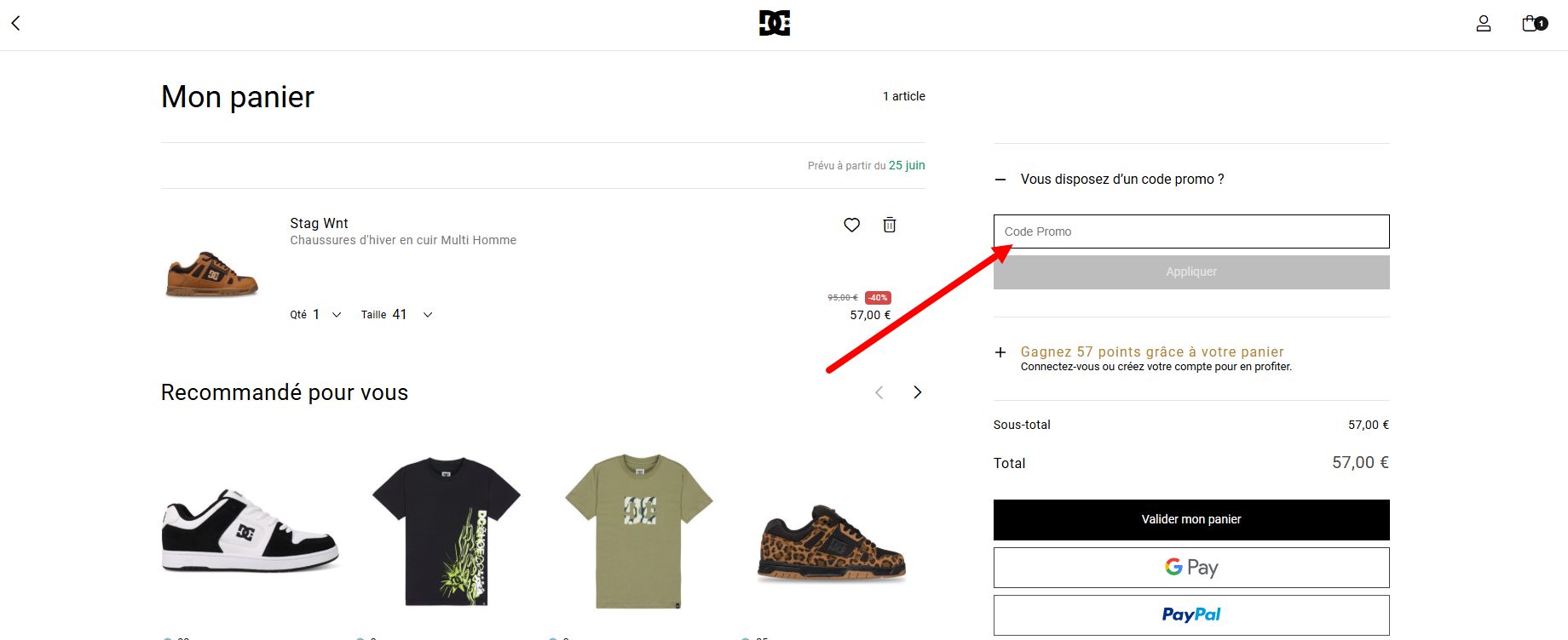 code promo DC Shoes
