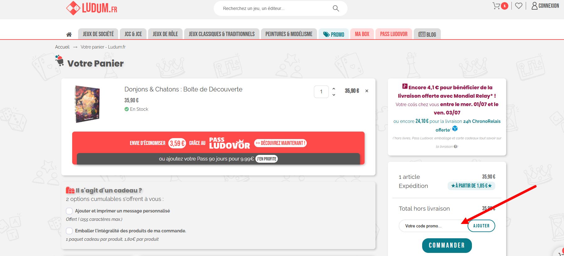 code promo Ludum