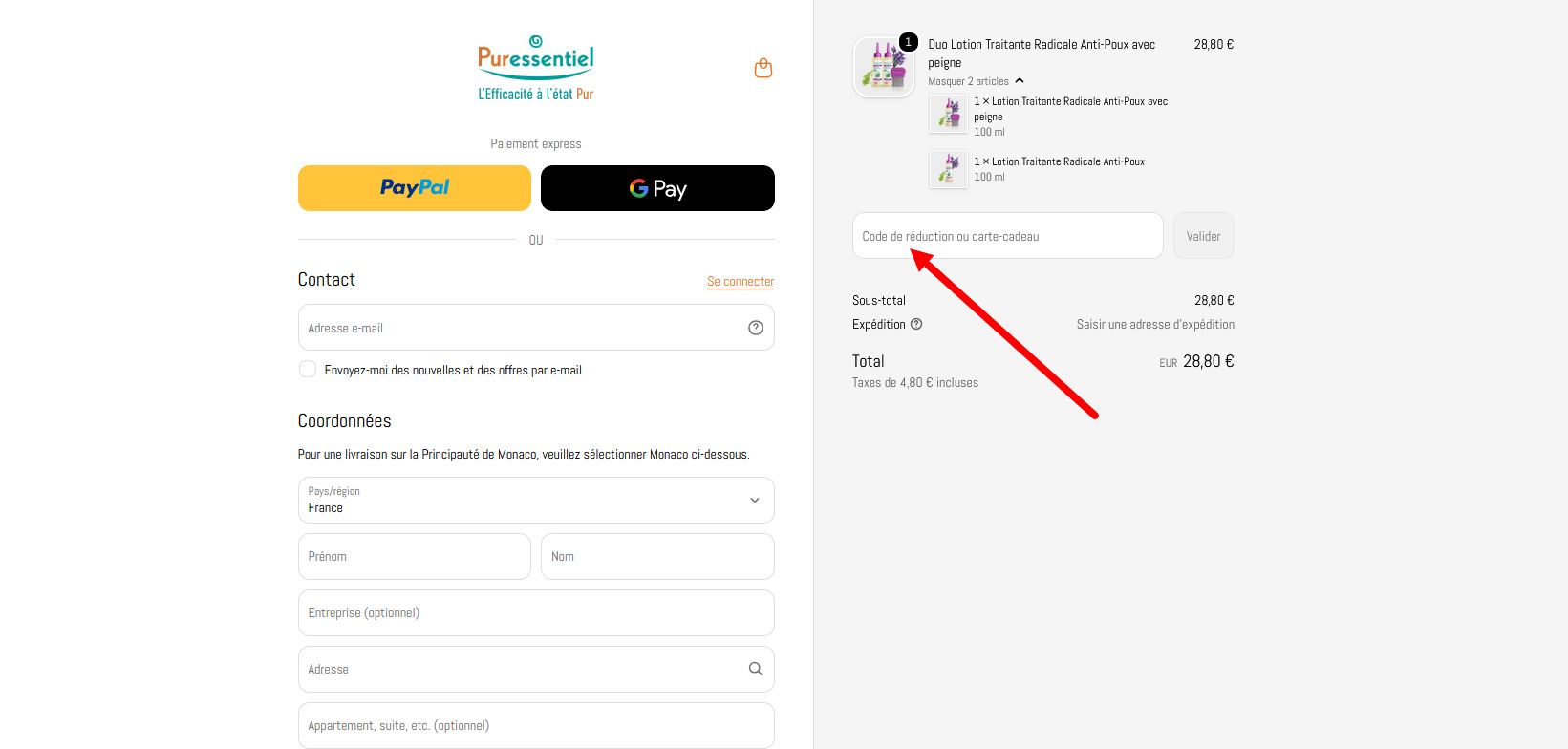 code promo Puressentiel