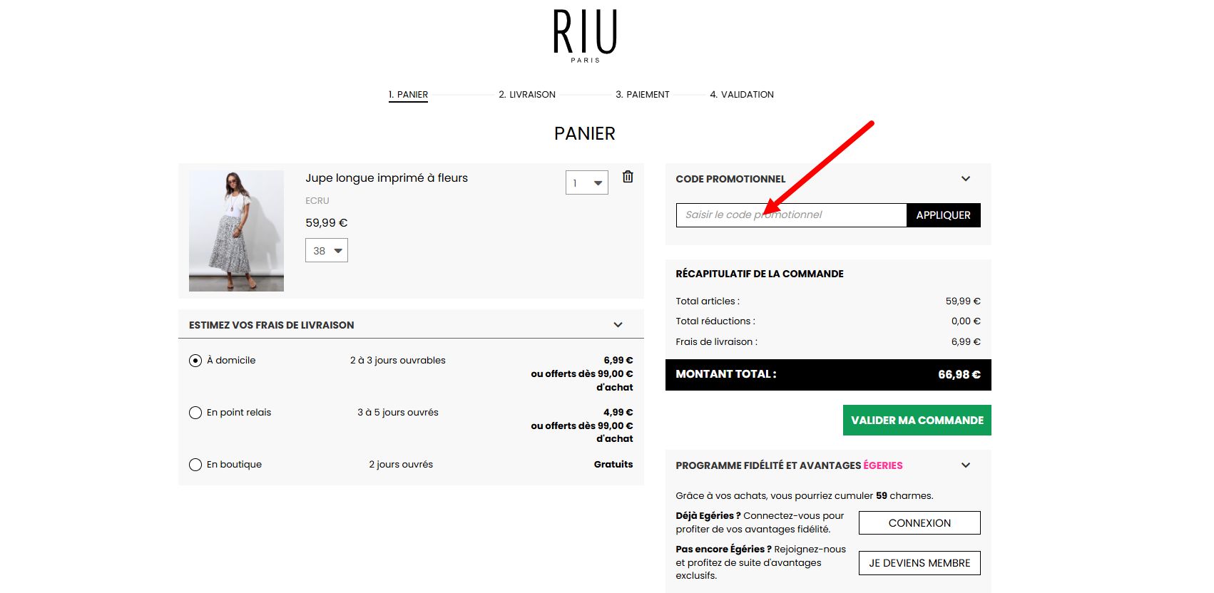code promo RIU Paris