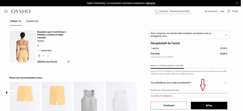 code promo OYSHO