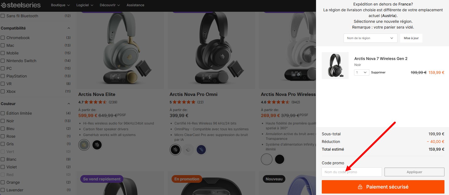code promo SteelSeries