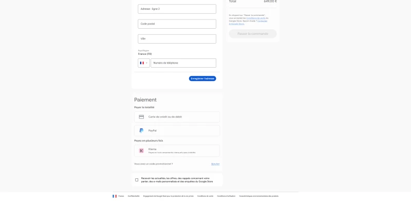 code promo Google Store