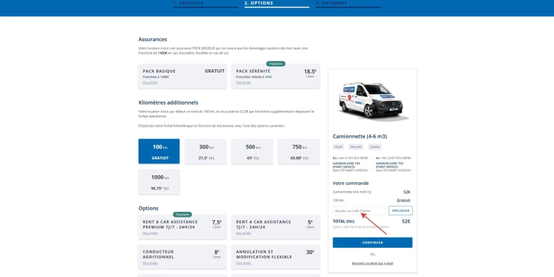 code promo Rent A Car