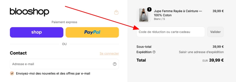 code promo Blooshop