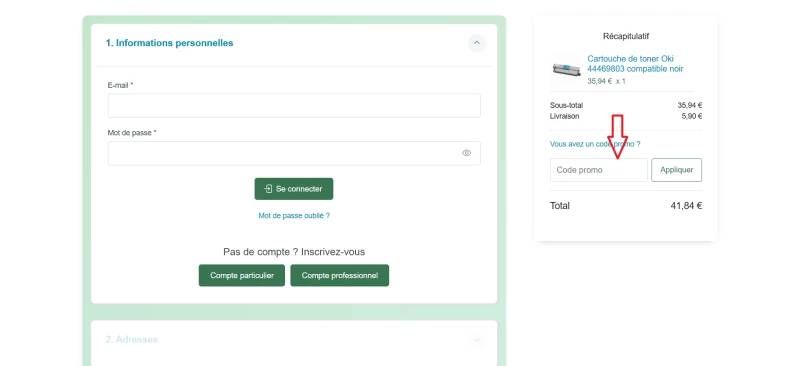 code promo Cartouche du toner
