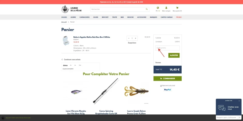 code promo Leurre de la peche