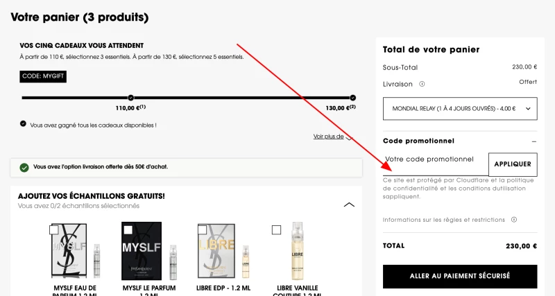 code promo Yves Saint Laurent