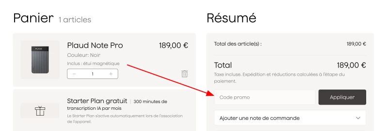 code promo PLAUD