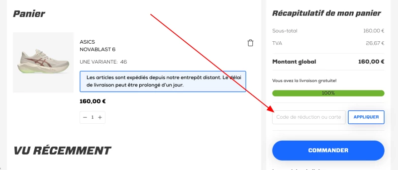 code promo Runningxpert