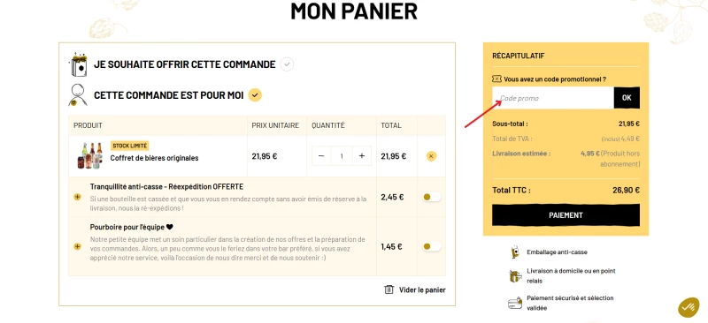 code promo Une Petite Mousse